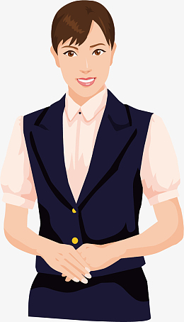 商务前台喝彩的人