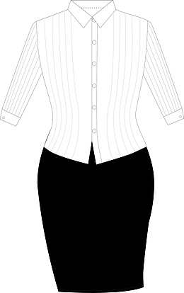 矢量女性工作服