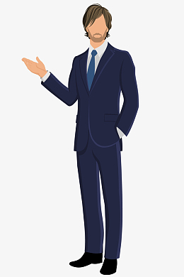 手绘商务人士