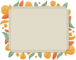 矢量图多彩叶子围成的方框