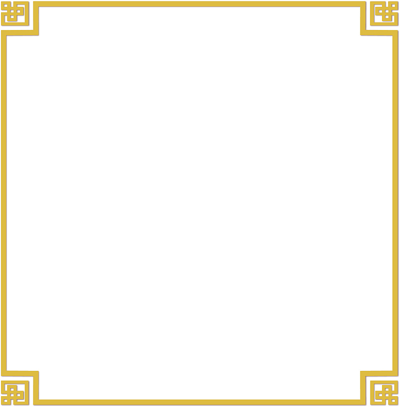 矢量图简约金色正方形边框