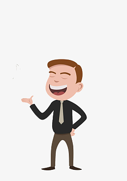 商务人物叉腰大笑的图片