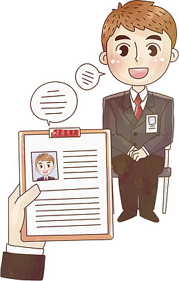 商务男人应聘免抠图