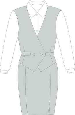 女性职员工作服