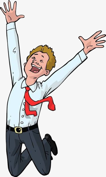 职场白领放飞自我简笔画