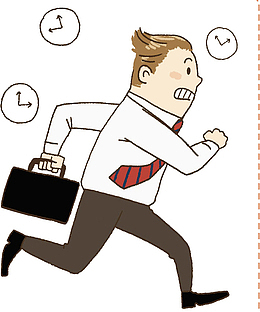 奔跑的男人卡通图