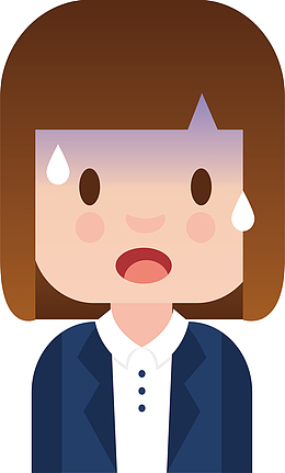 紧张的商务女子设计