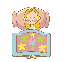 躺在床上的女士
