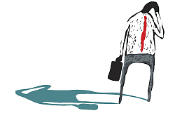 乏力的商务人士