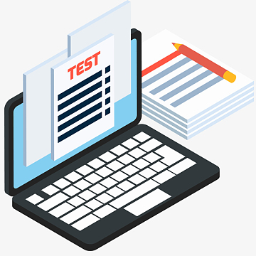 笔记本电脑卡通插画