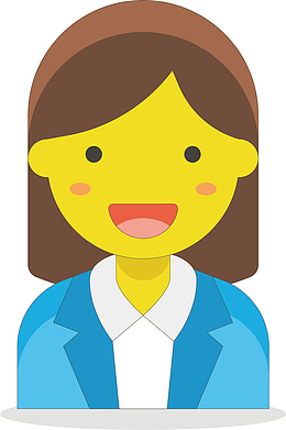 矢量图一寸女孩照片
