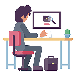 扁平化招聘人物AI源文件