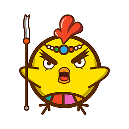 黄色手绘小鸡元素