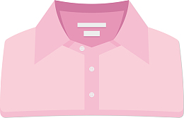 卡通粉色衬衫免抠png