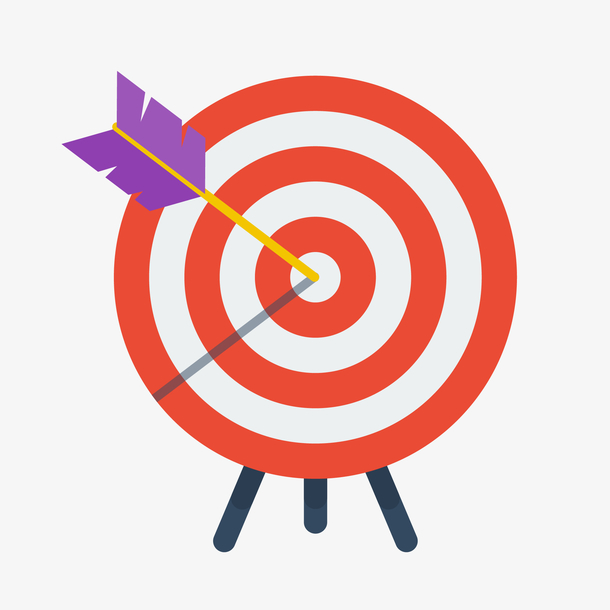 矢量扁平射箭游戏