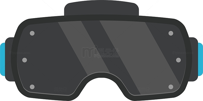 眼罩虚拟现实游戏矢量素材