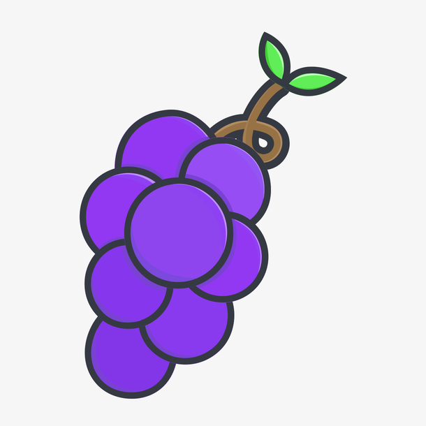 扁平化葡萄png下载