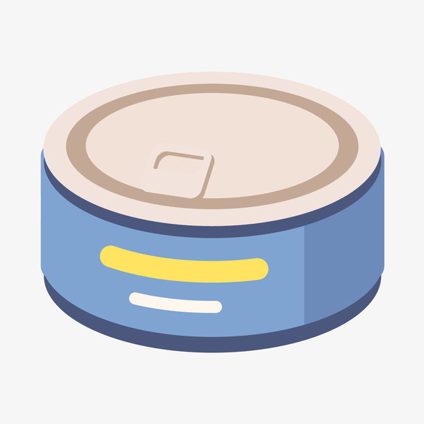 扁平化罐头png下载