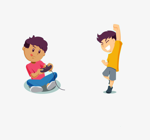 学生娱乐矢量图