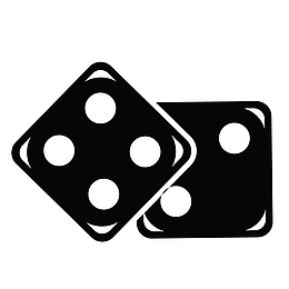 黑面白色圆形点筛子矢量