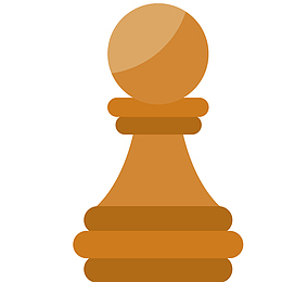 手绘卡通国际象棋棋子兵