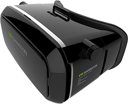 实物黑色烤漆vr盒子免抠