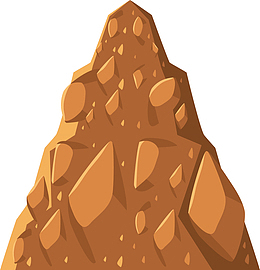 卡通动漫益智游戏山峰矢量素材