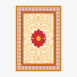 手绘卡通纸牌反面花纹设计