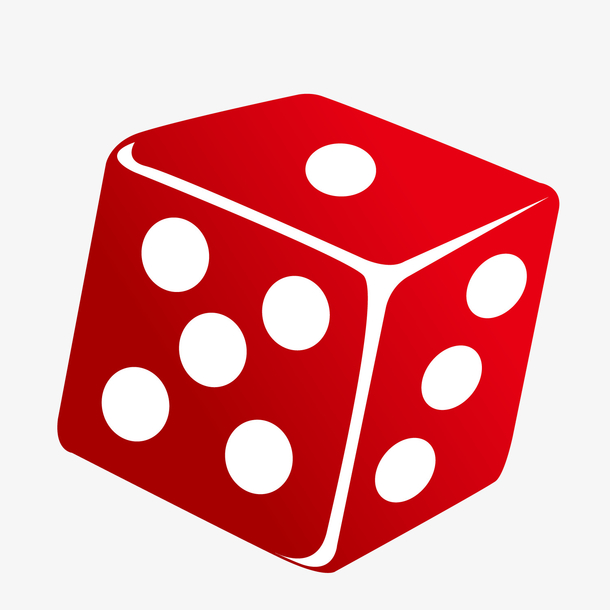 红色白点立体筛子矢量