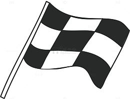 手绘卡通足球球场角旗素材