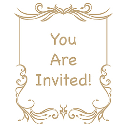 金色典雅花纹边框