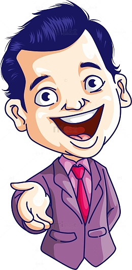 矢量图大笑的男孩