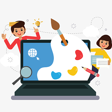 卡通商务人物办公沟通合作素材