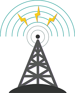 矢量图信号传送塔