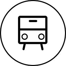 扁平火车图标