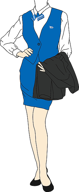 空姐服装矢量图