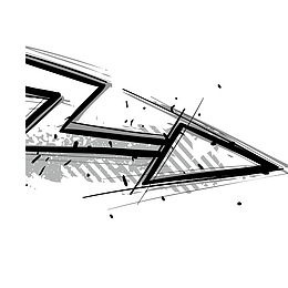 折线箭头手绘商务墨迹箭头矢量素