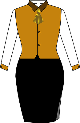 女性工作服素材