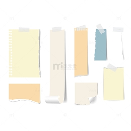 矢量商务纸条下载