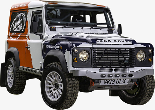 卡通手绘黑色的越野车