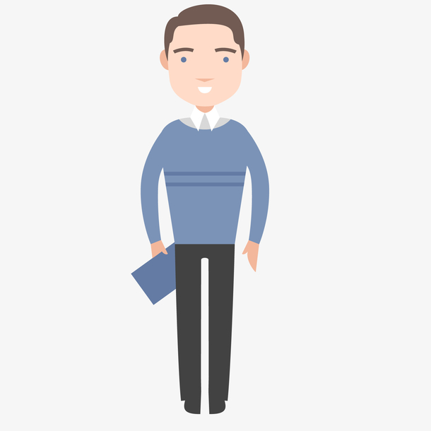 卡通商务男性设计免抠素材免费下载_觅元素51yuansu.com