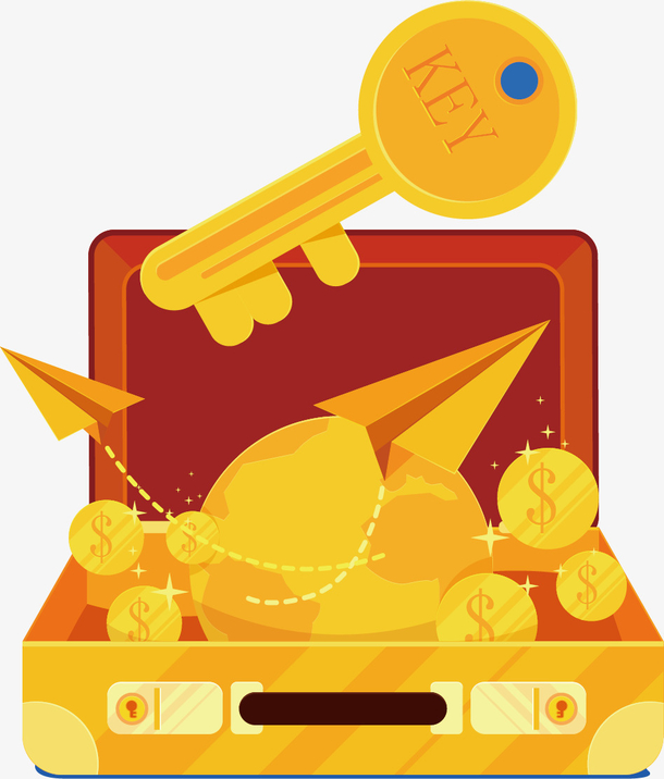 关键词 : 矢量图,宝箱,金子,钥匙,卡通,手绘,商务,简约[声明] 觅元素