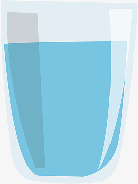 矢量图简约玻璃杯