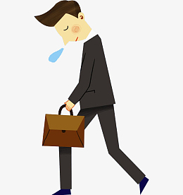 卡通失落的男人png