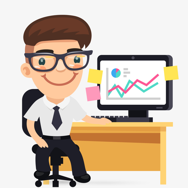 关键词 : 商务人士,矢量图,数据分析,数据图表,数据统计,卡通人物