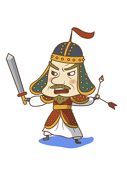 拿着长剑的将军