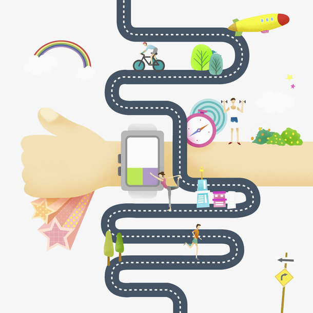 多个公路弯道展示图