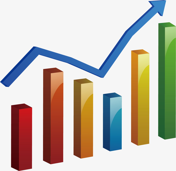 矢量图彩色走势图素材免费下载_觅元素