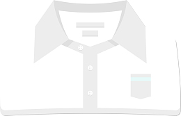 卡通白色衬衫免抠png