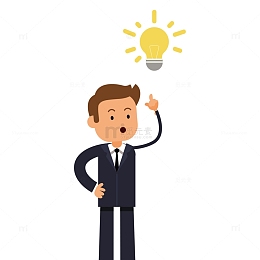 扁平化招聘人物卡通